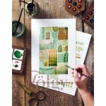 Absztrakt akvarellfestés