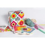 50 horgolt négyzet kártyákon