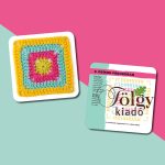 50 horgolt négyzet kártyákon