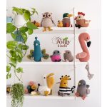 Színpompás horgolt madarak